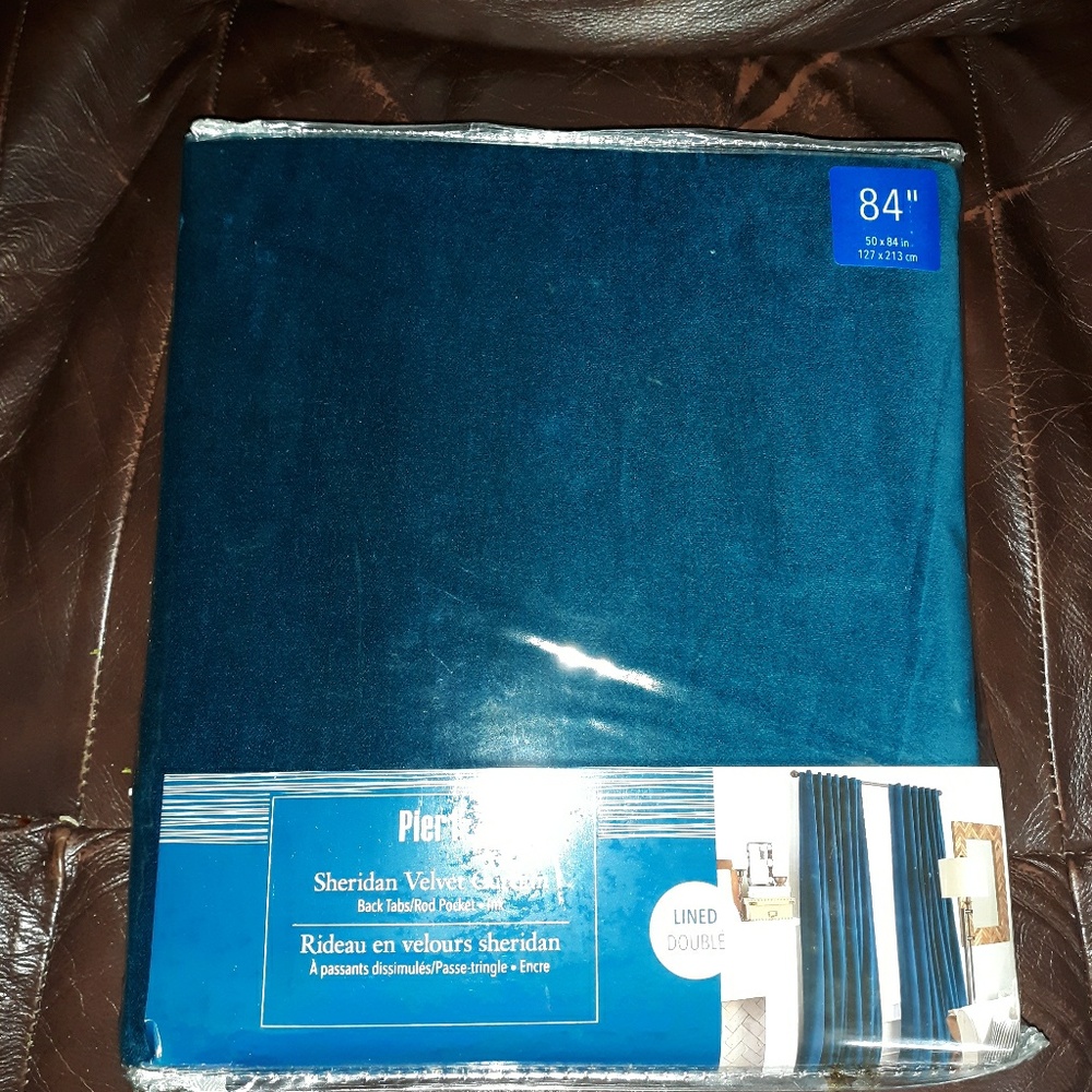 NEW! PIER 1 Sheridan velvet curtain